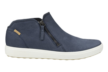 Ecco Soft 7 Bootie Marine Womens #color_navy